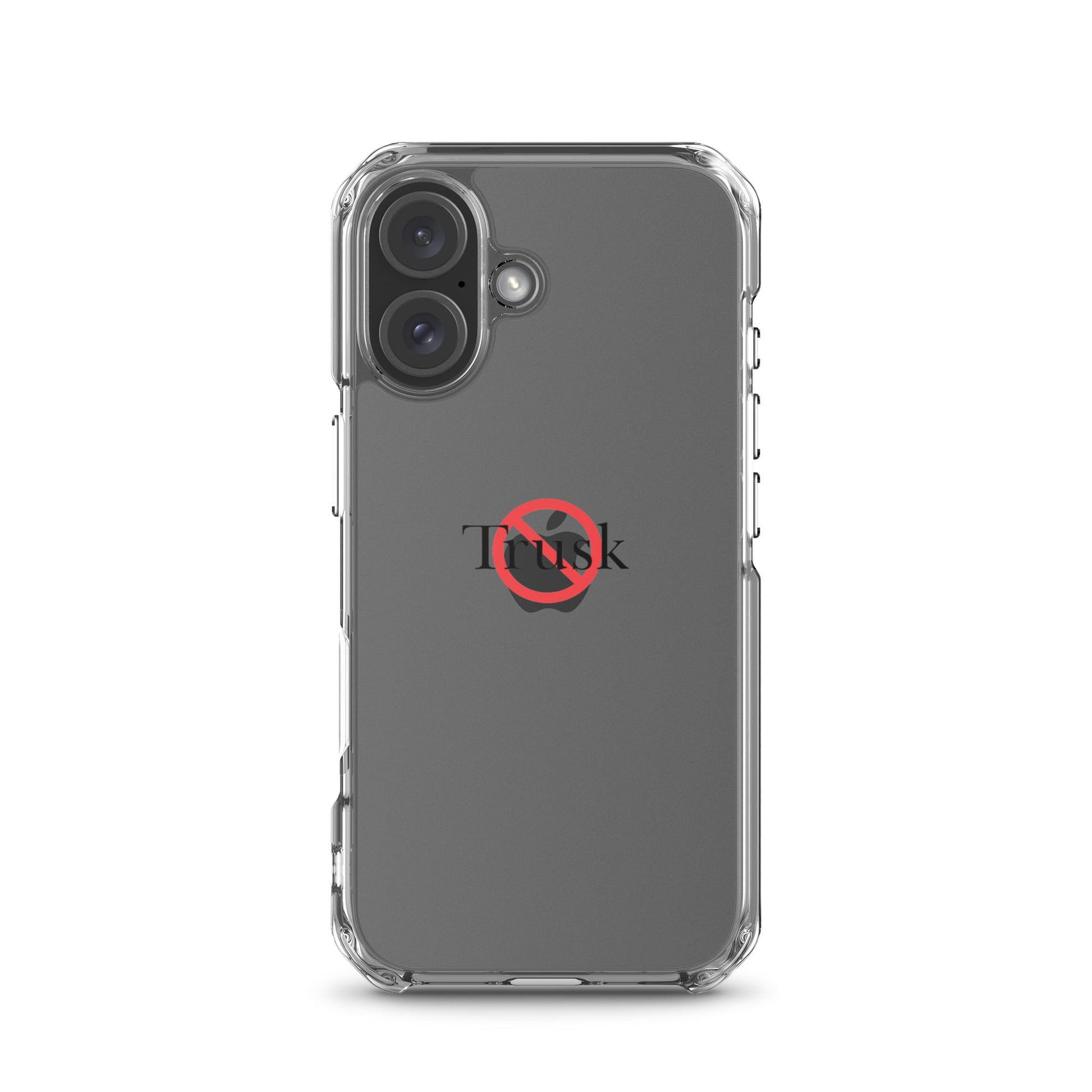 Clear Case for iPhone® TRUSK AND TRUTIN –bold  Anti-Billionaire Parody