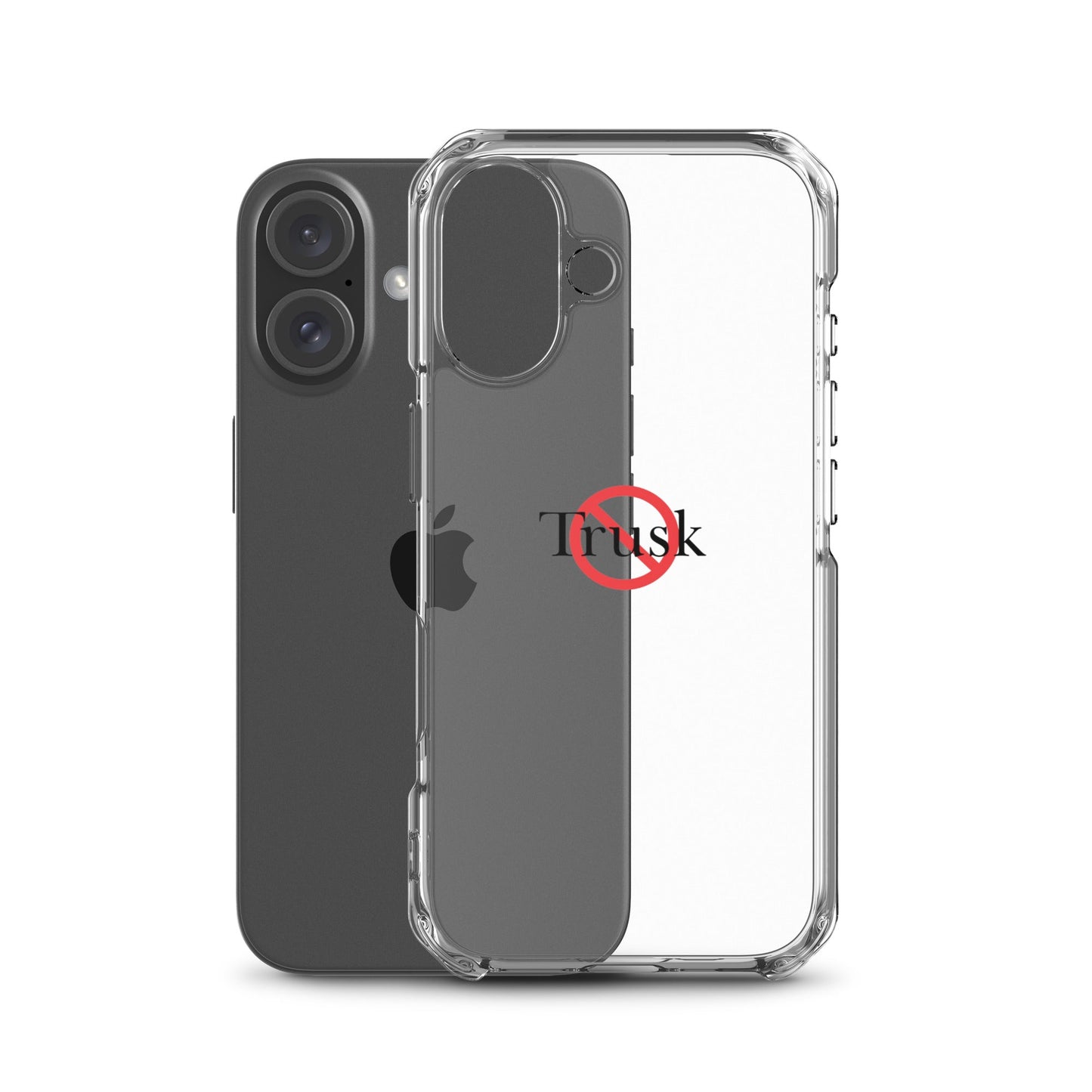 Clear Case for iPhone® TRUSK AND TRUTIN –bold  Anti-Billionaire Parody