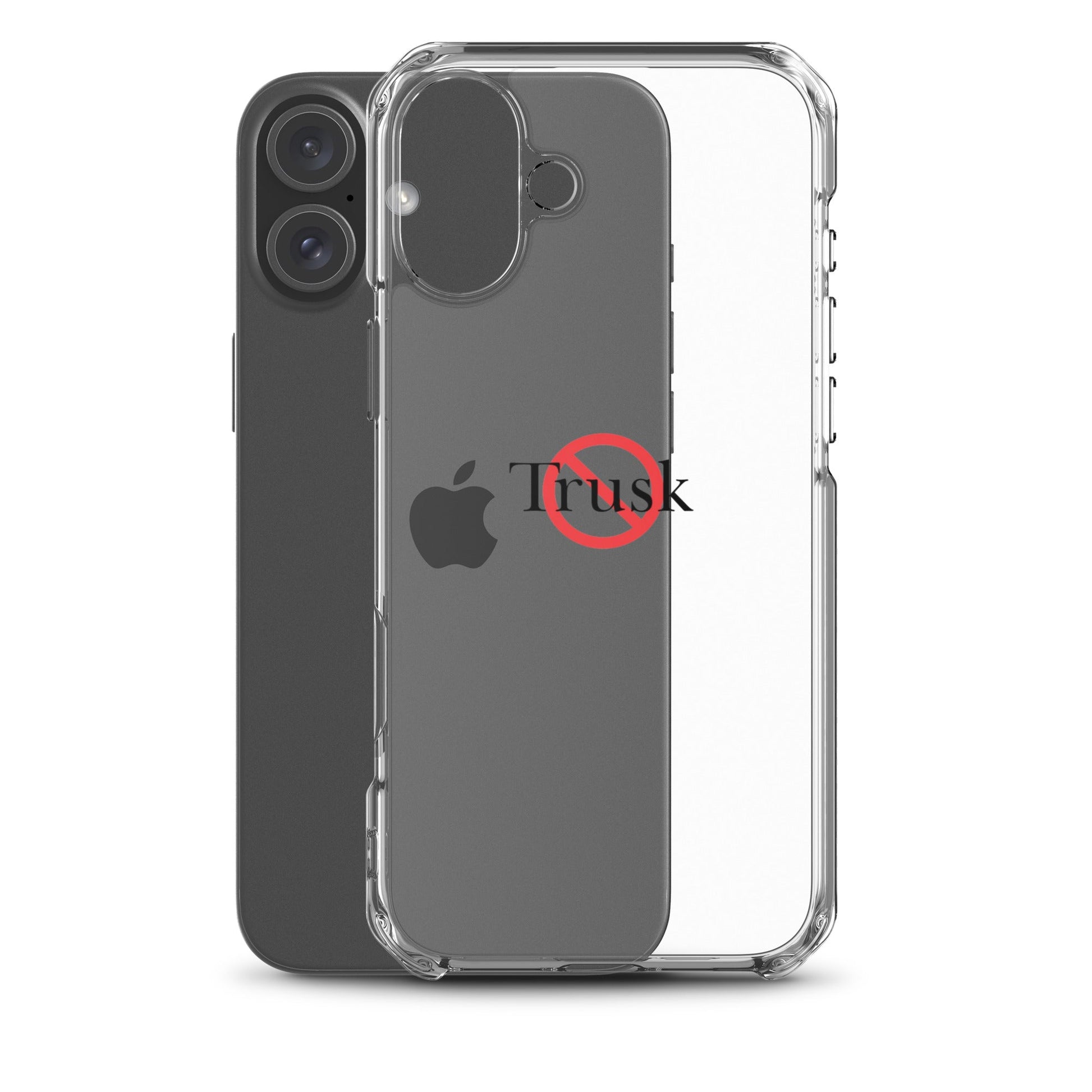 Clear Case for iPhone® TRUSK AND TRUTIN –bold  Anti-Billionaire Parody