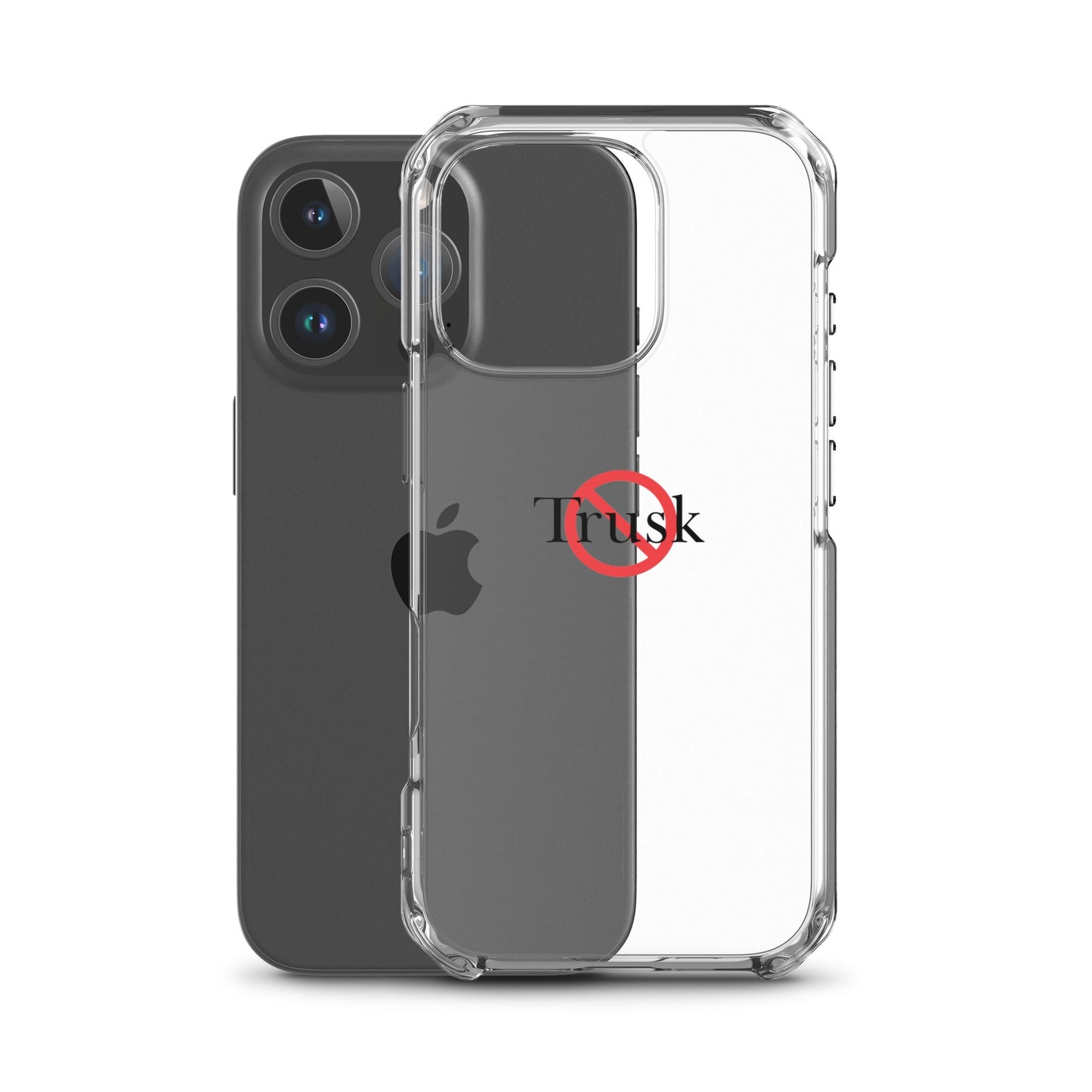 Clear Case for iPhone® TRUSK AND TRUTIN –bold  Anti-Billionaire Parody