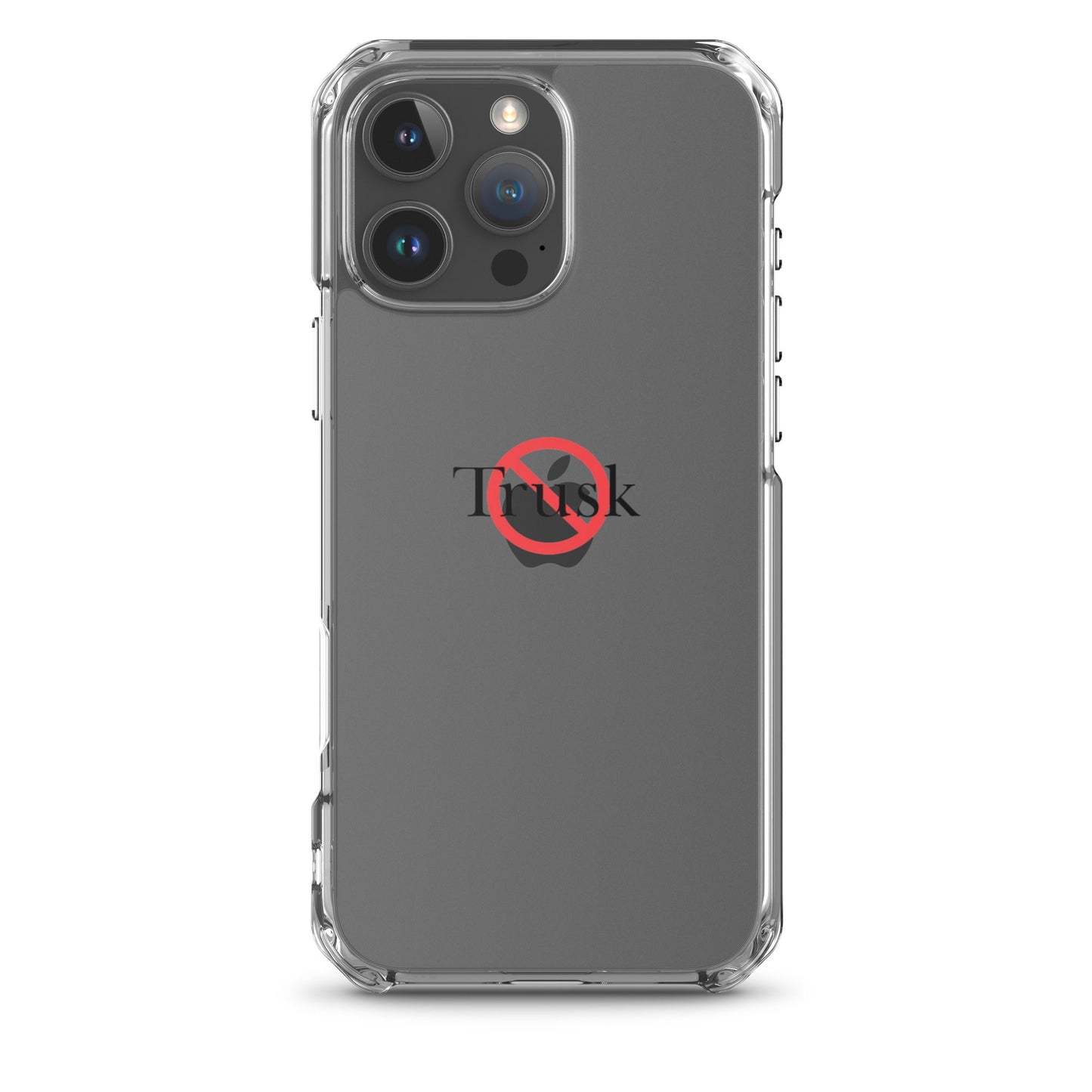 Clear Case for iPhone® TRUSK AND TRUTIN –bold  Anti-Billionaire Parody