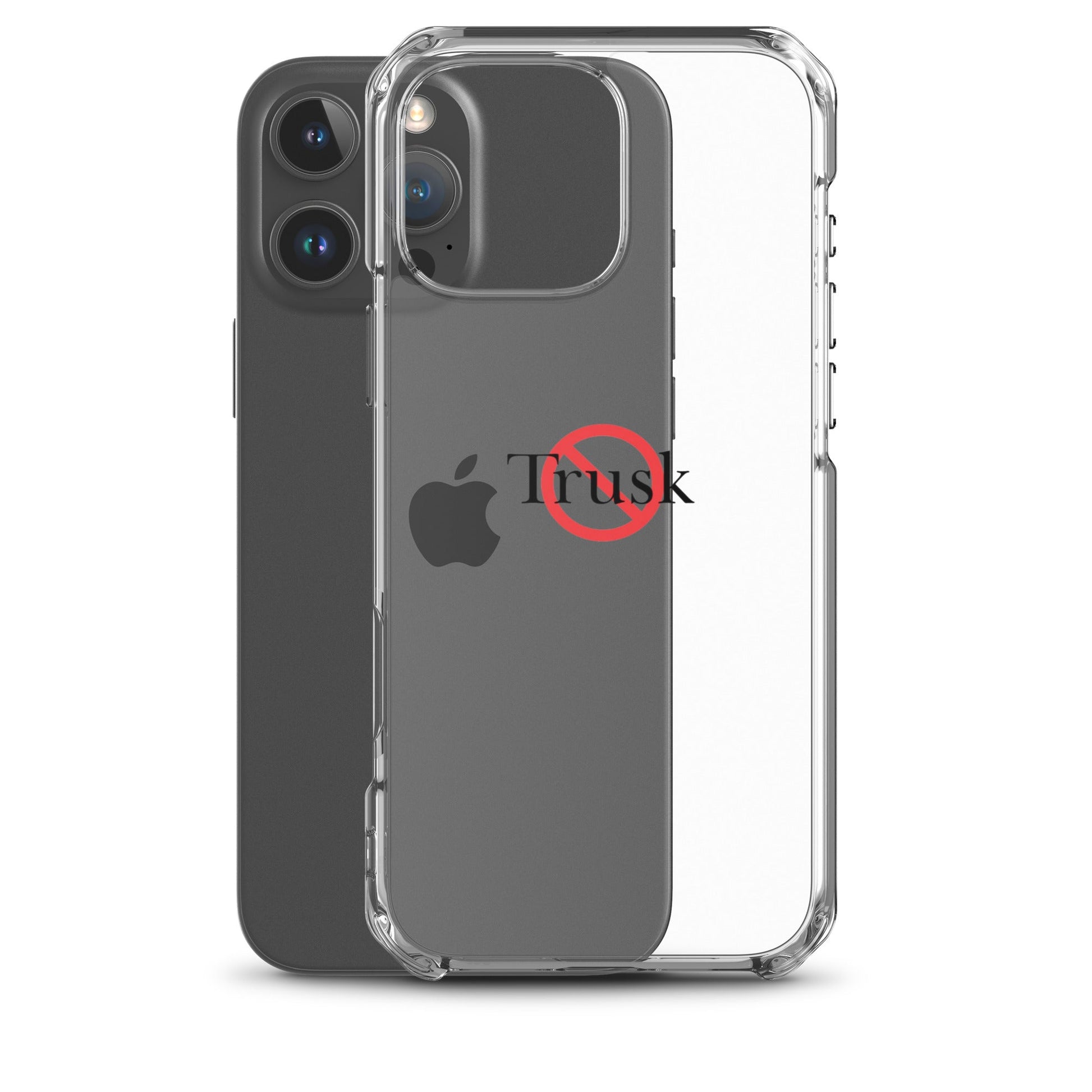 Clear Case for iPhone® TRUSK AND TRUTIN –bold  Anti-Billionaire Parody
