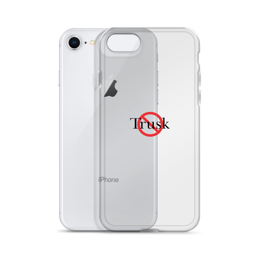 Clear Case for iPhone® TRUSK AND TRUTIN –bold  Anti-Billionaire Parody