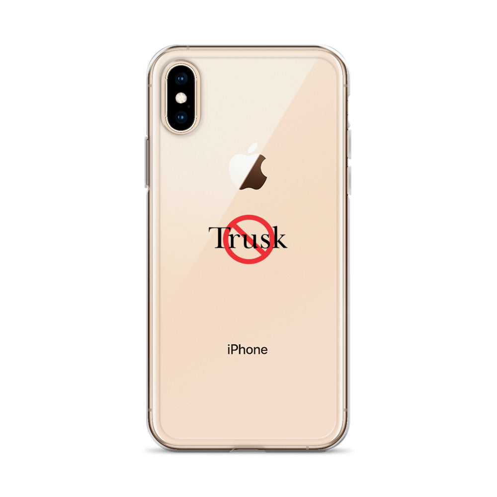 Clear Case for iPhone® TRUSK AND TRUTIN –bold  Anti-Billionaire Parody
