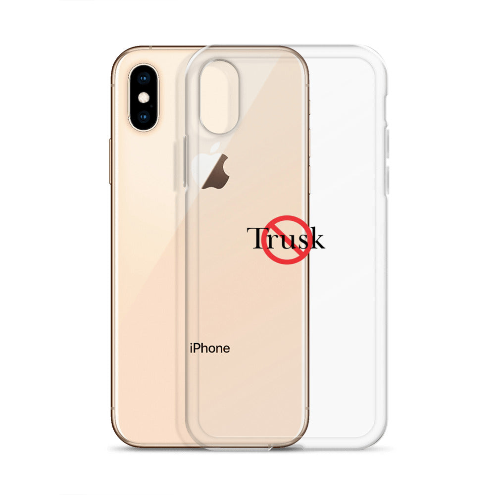 Clear Case for iPhone® TRUSK AND TRUTIN –bold  Anti-Billionaire Parody