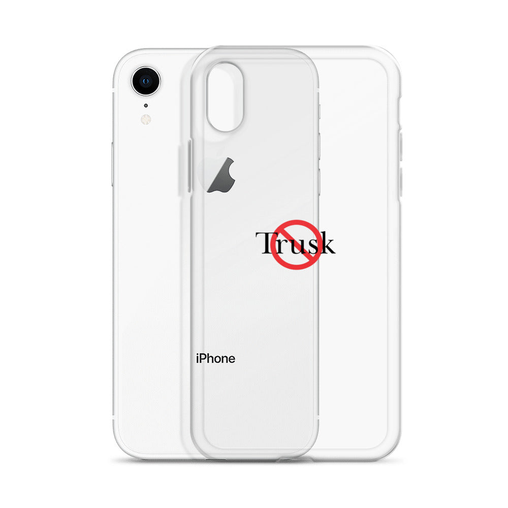Clear Case for iPhone® TRUSK AND TRUTIN –bold  Anti-Billionaire Parody
