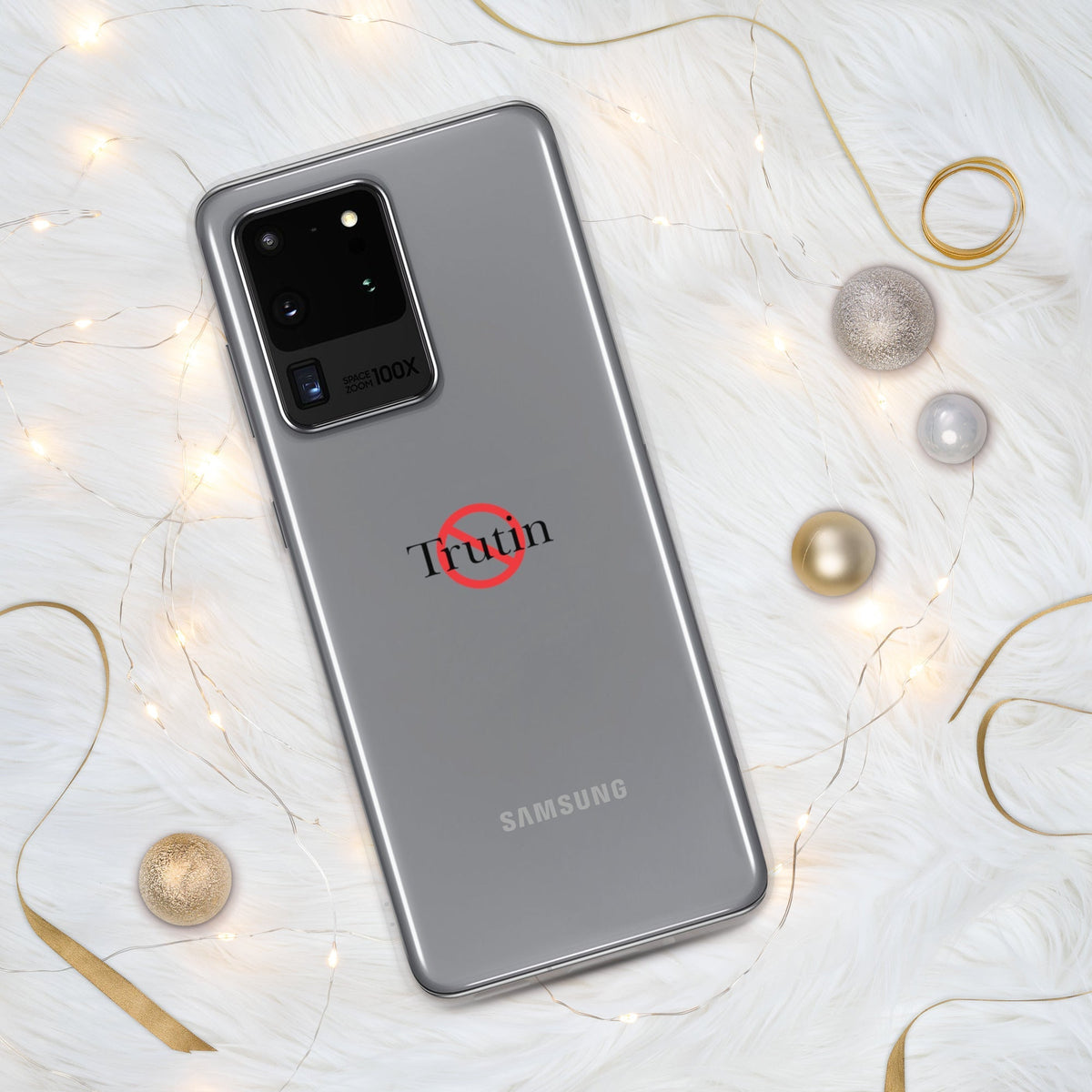Clear Case for Samsung“ Trutin & Trusk phone case (multiple colors available) from Detour.Store”