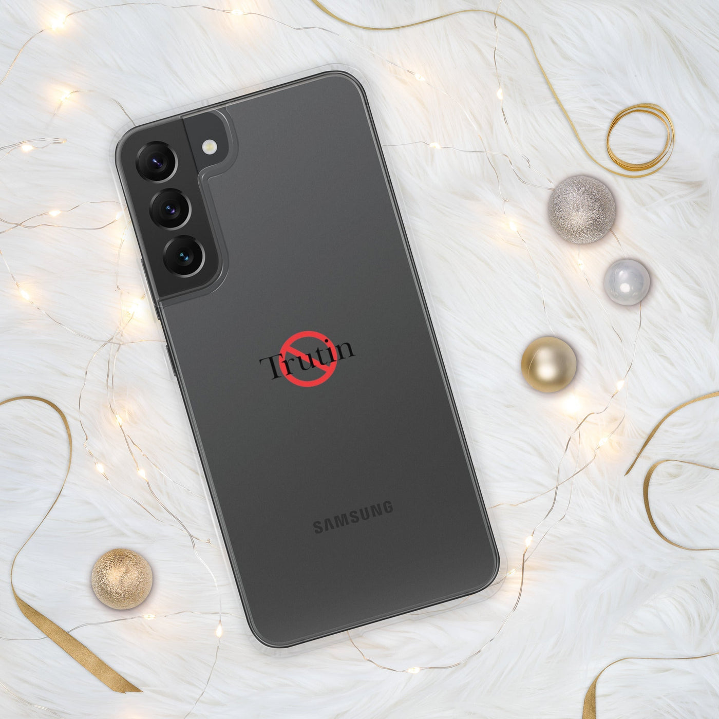 Clear Case for Samsung“ Trutin & Trusk phone case (multiple colors available) from Detour.Store”