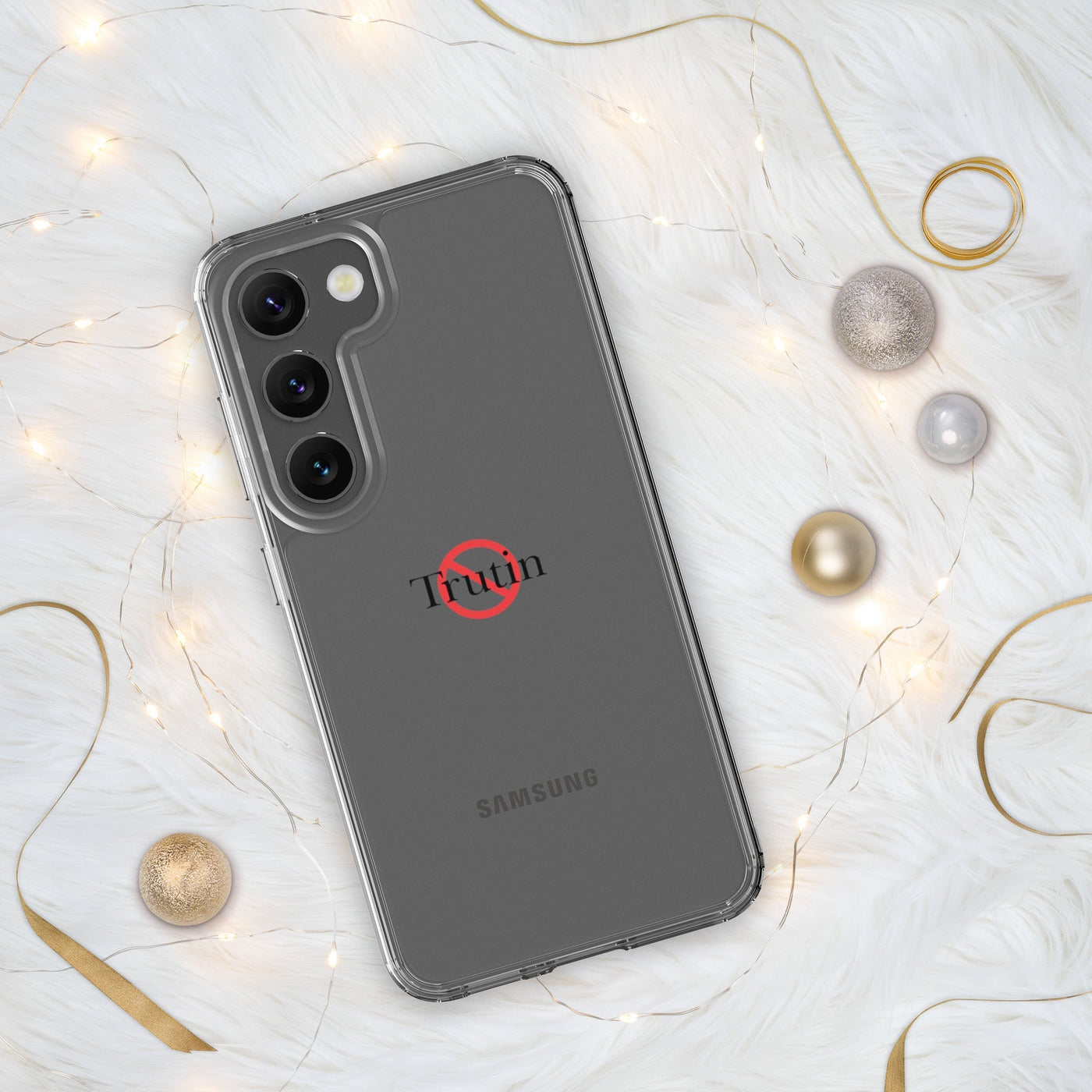 Clear Case for Samsung“ Trutin & Trusk phone case (multiple colors available) from Detour.Store”