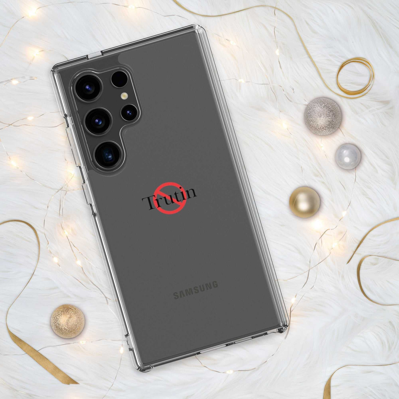 Clear Case for Samsung“ Trutin & Trusk phone case (multiple colors available) from Detour.Store”