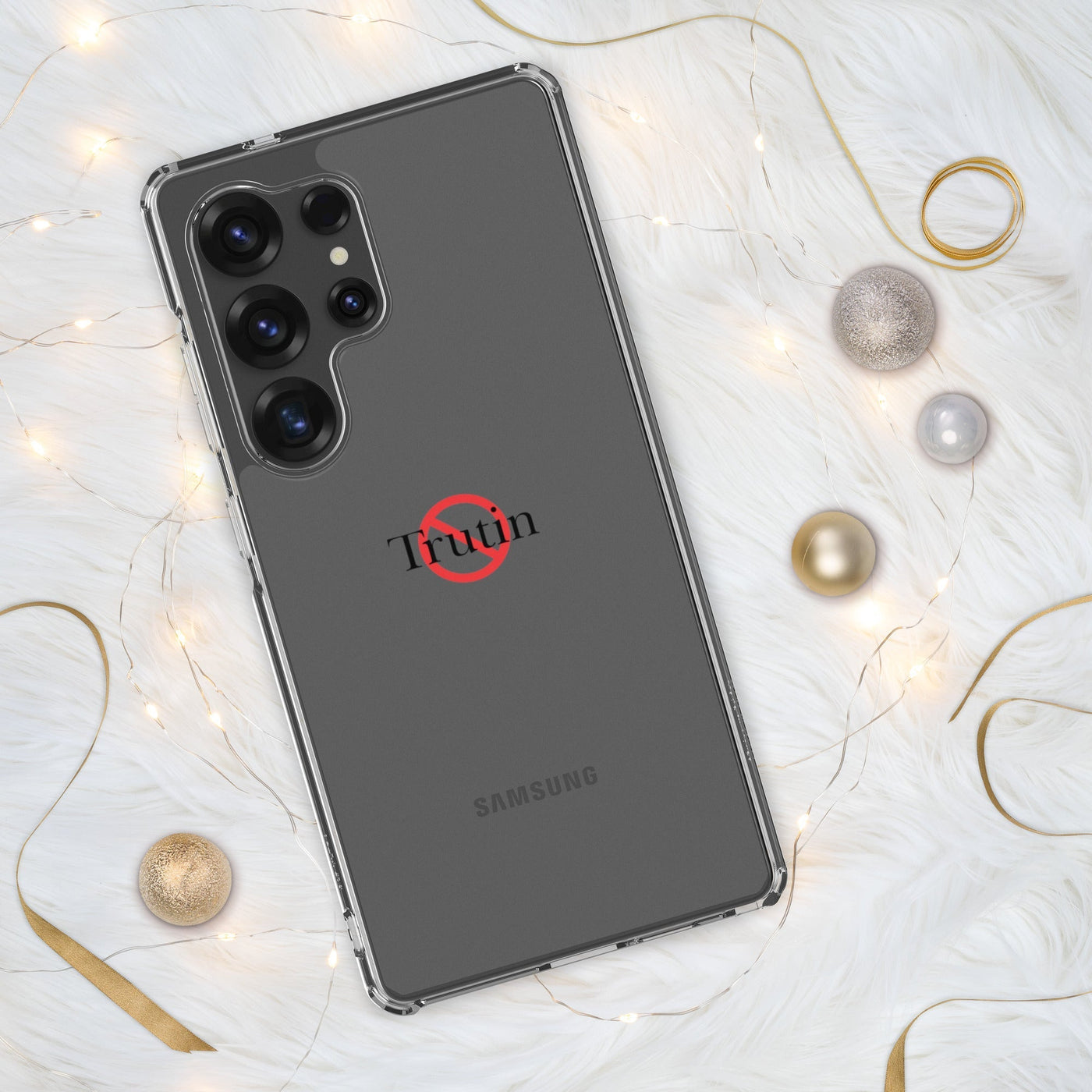 Clear Case for Samsung“ Trutin & Trusk phone case (multiple colors available) from Detour.Store”