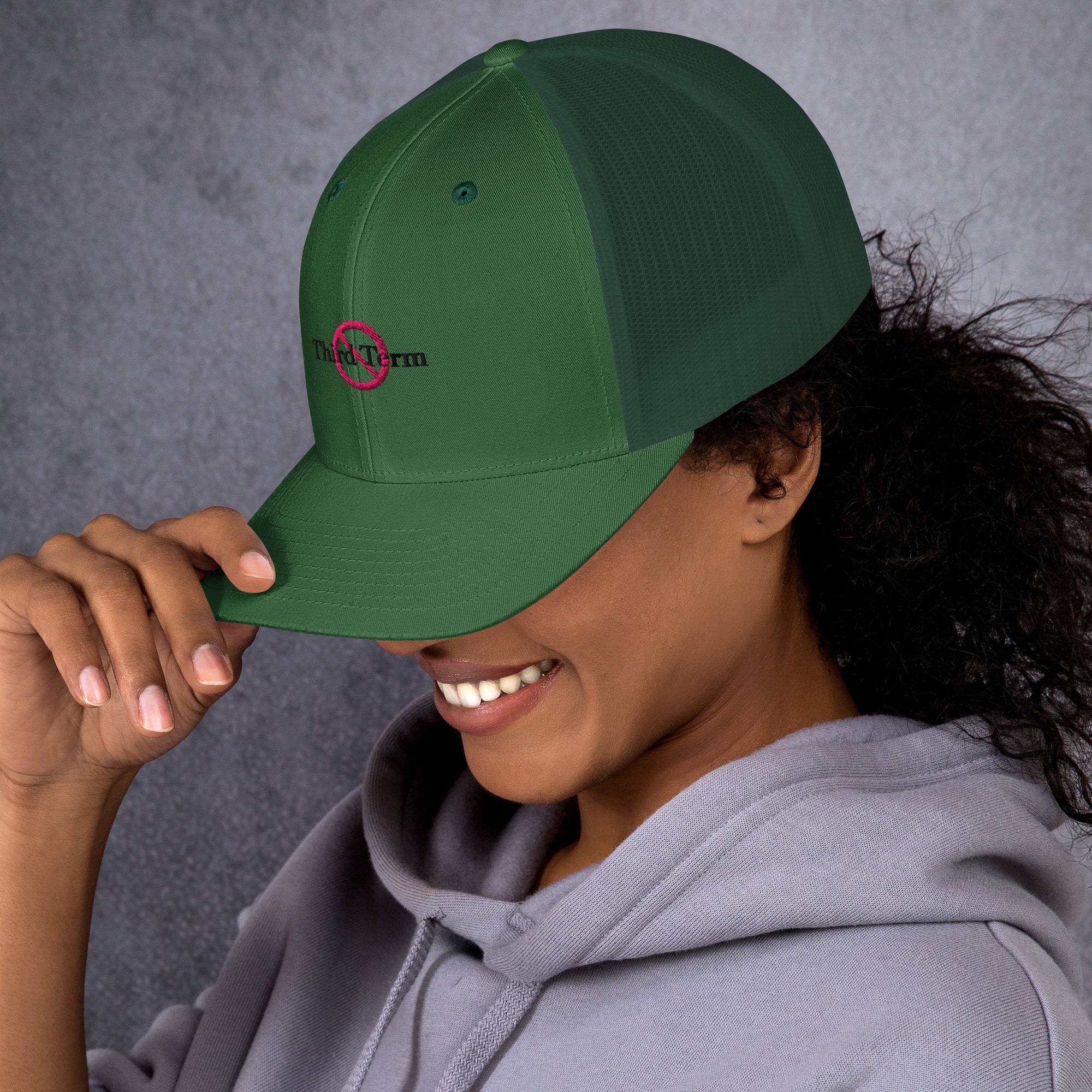 Third Term trucker cap with embroidered logo – multiple colors – DETOUR.STORE
