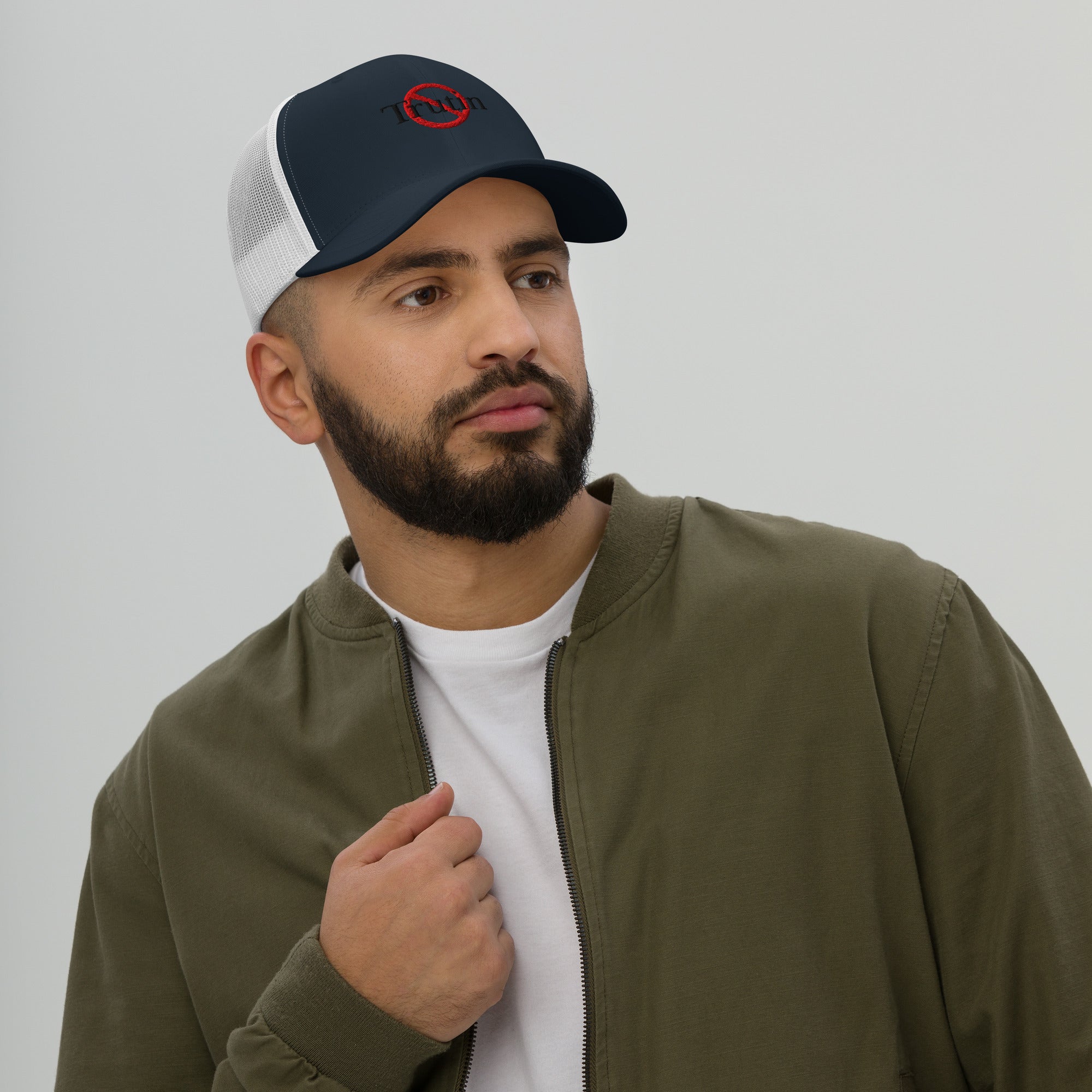Trutin trucker cap with embroidered logo – multiple colors – DETOUR.STORE