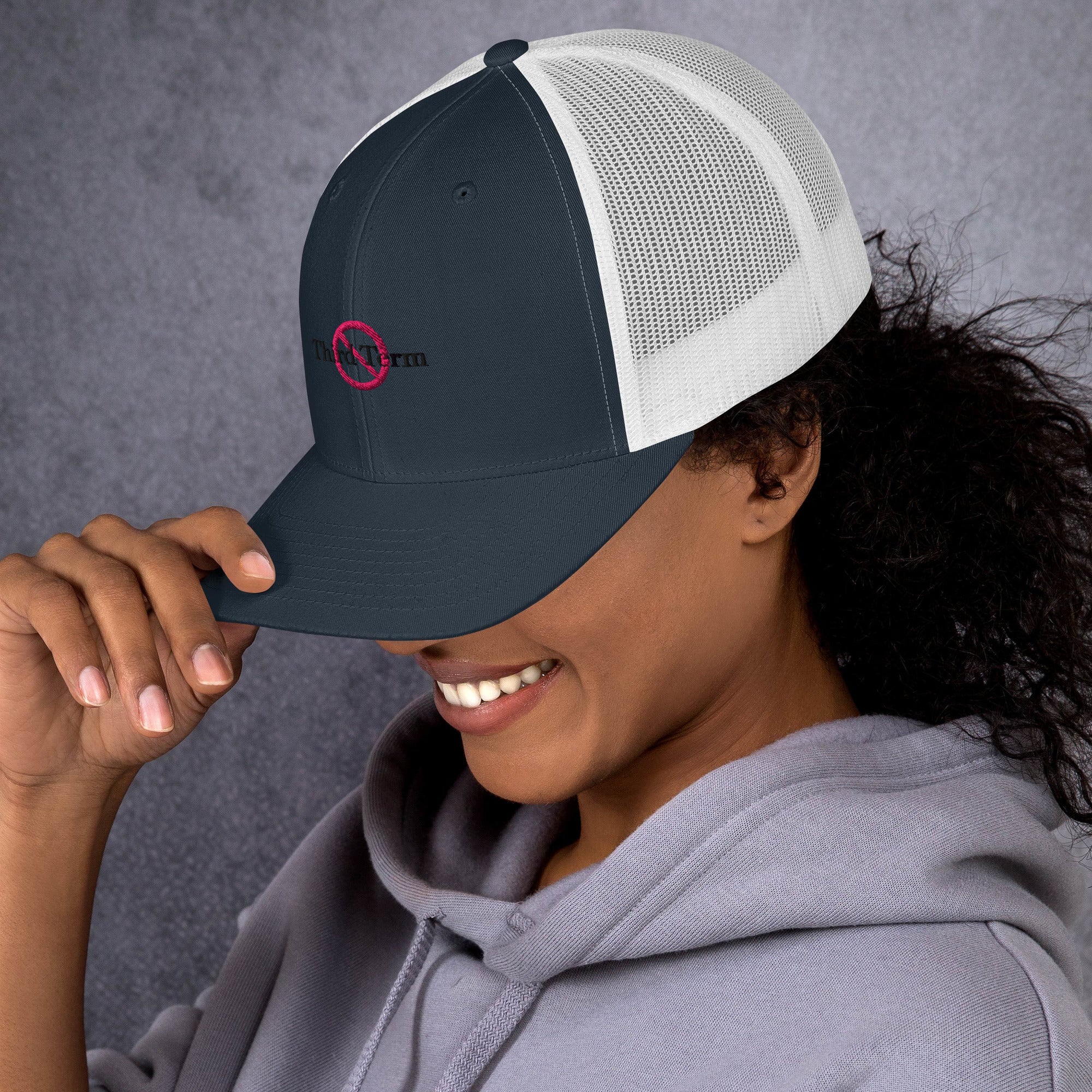Third Term trucker cap with embroidered logo – multiple colors – DETOUR.STORE