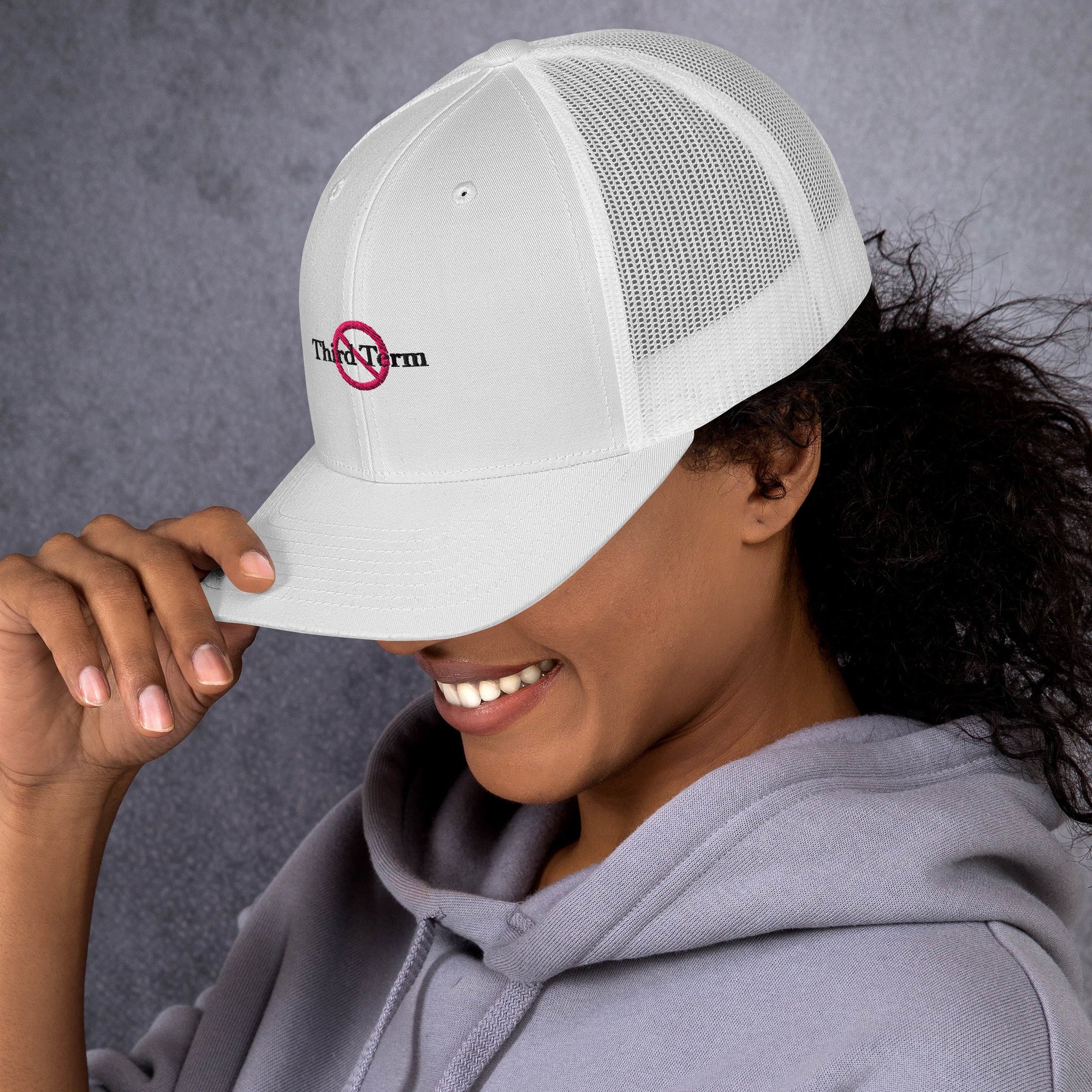 Third Term trucker cap with embroidered logo – multiple colors – DETOUR.STORE