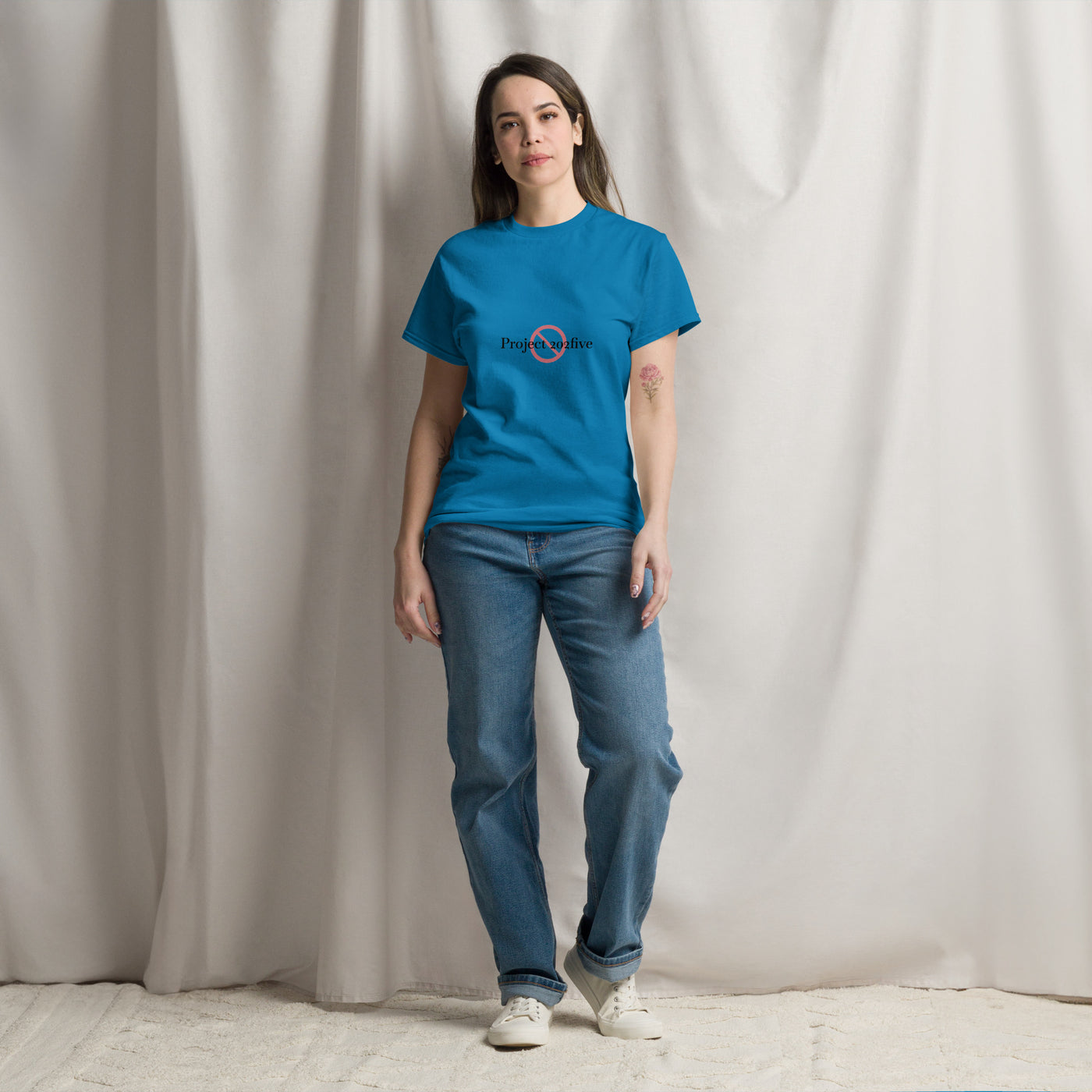 Project 202five unisex classic tee with printed logo – multiple colors – DETOUR.STORE