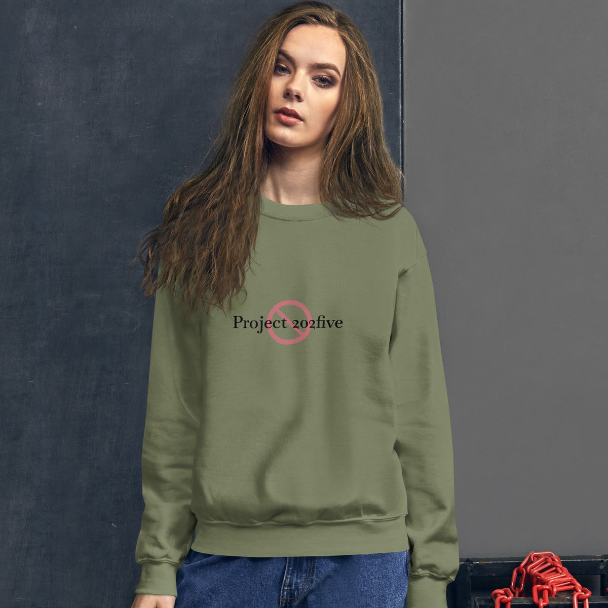 Project 2025 unisex sweatshirt with printed logo – multiple colors – DETOUR.STORE