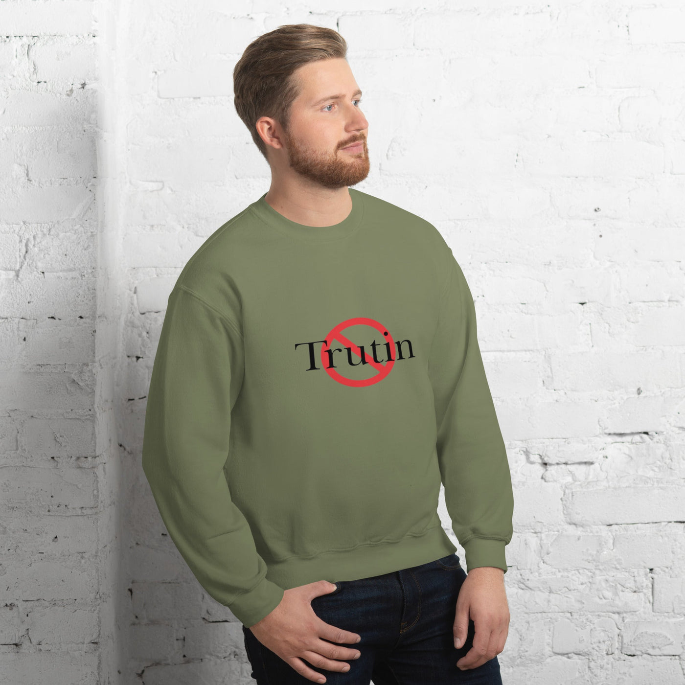 Trutin unisex sweatshirt with printed logo – multiple colors – DETOUR.STORE