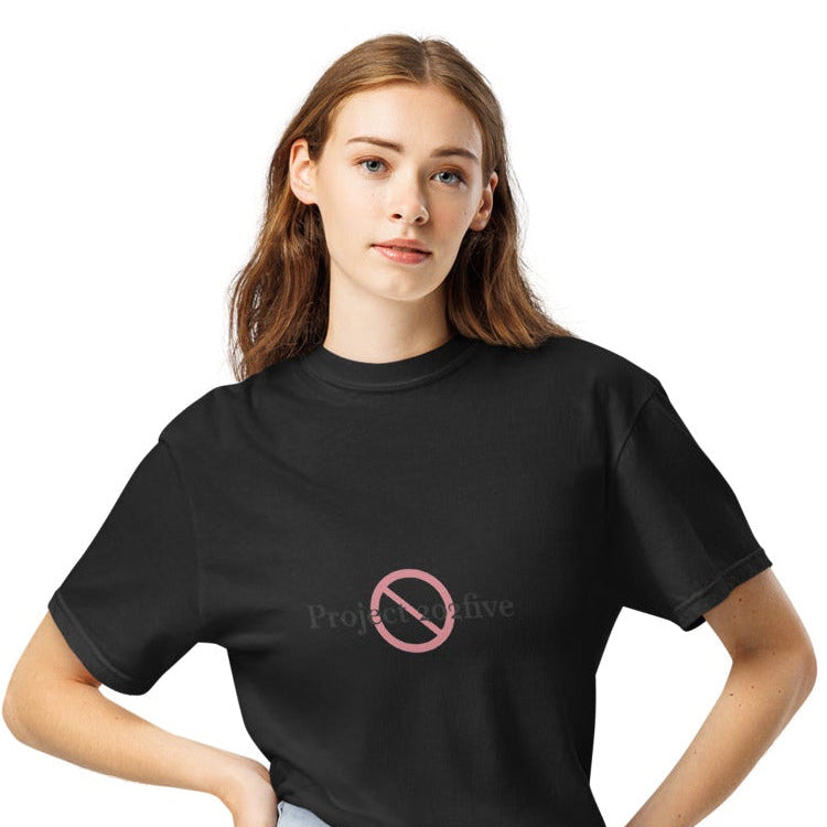 Project 2025 garment-dyed heavyweight t-shirt with printed logo – multiple colors – DETOUR.STORE