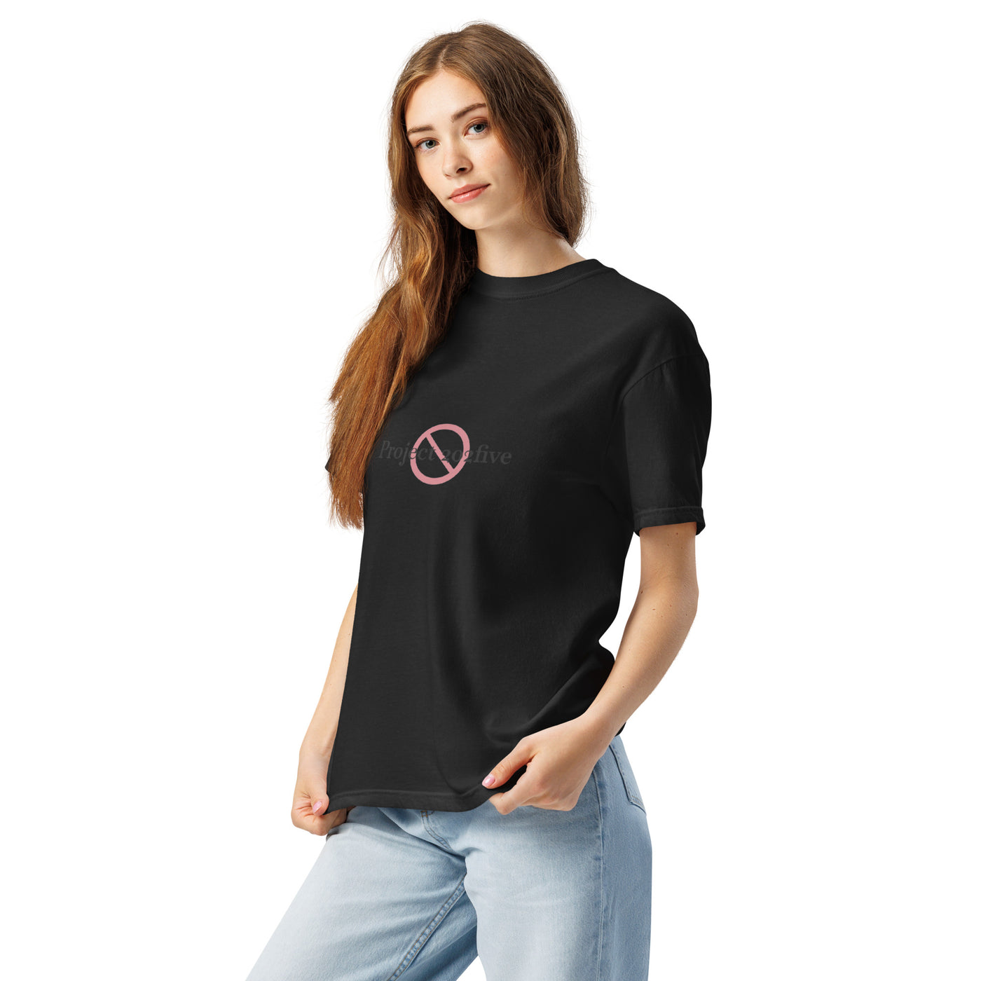 Project 2025 garment-dyed heavyweight t-shirt with printed logo – multiple colors – DETOUR.STORE