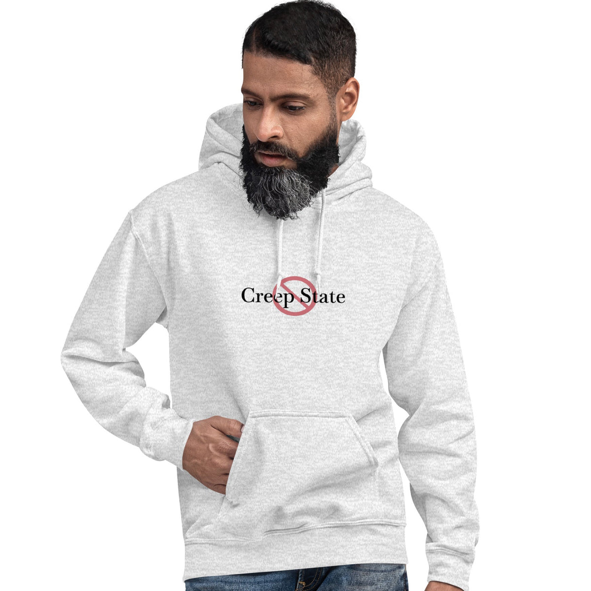 Creep State unisex hoodie with printed logo – multiple colors – DETOUR.STORE