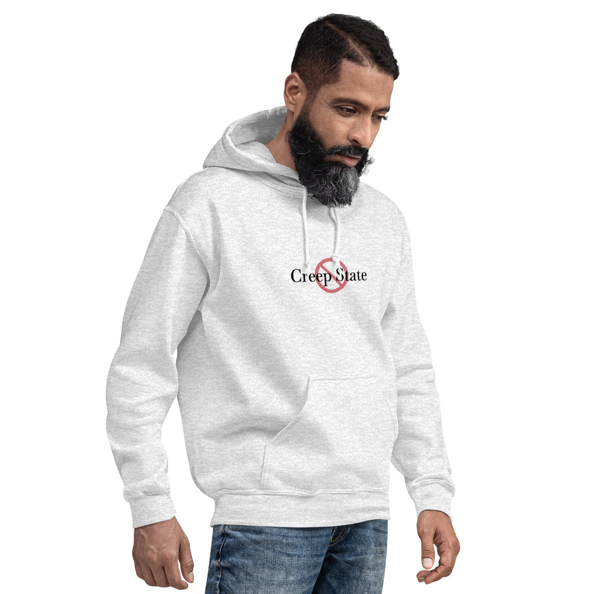 Creep State unisex hoodie with printed logo – multiple colors – DETOUR.STORE