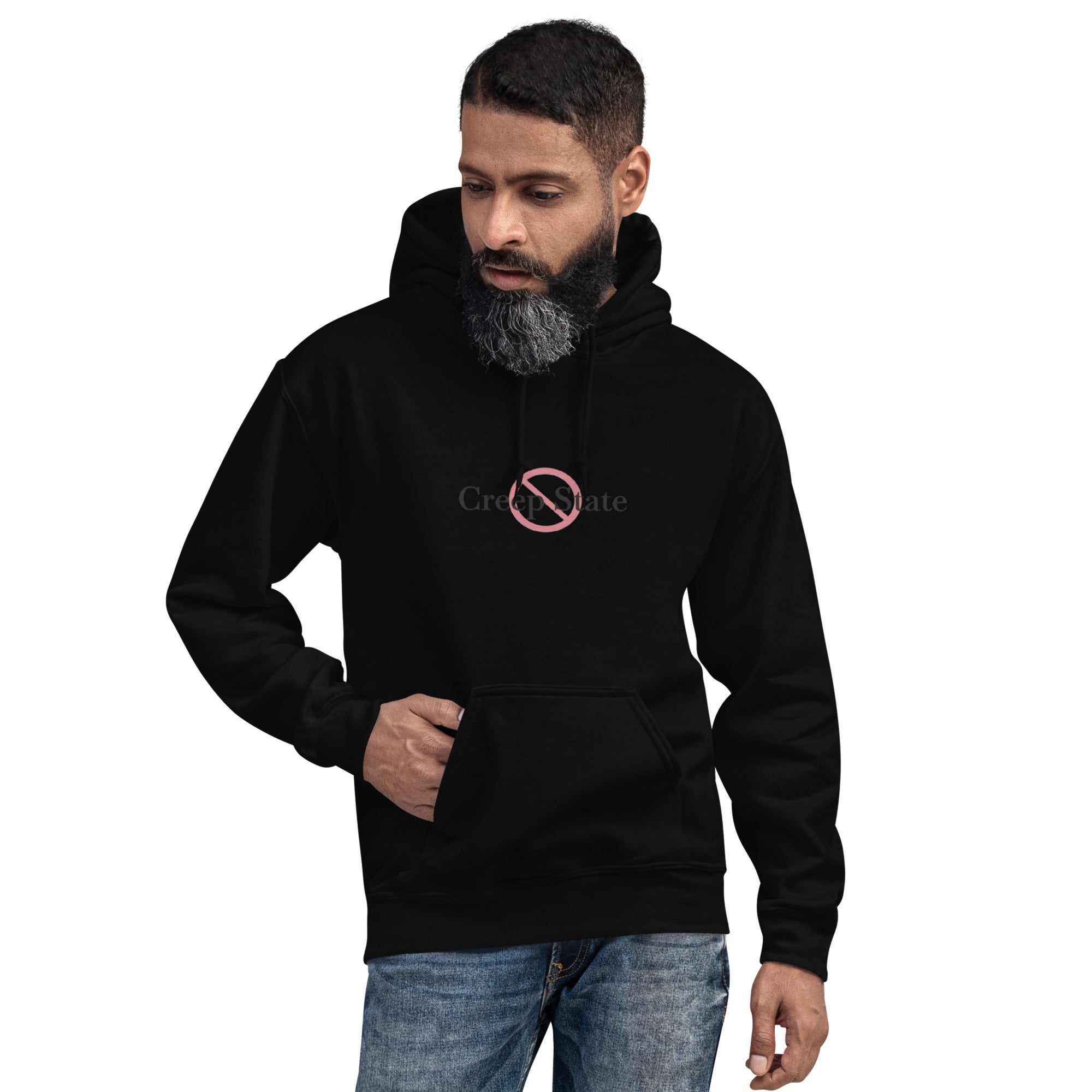 Creep State unisex hoodie with printed logo – multiple colors – DETOUR.STORE