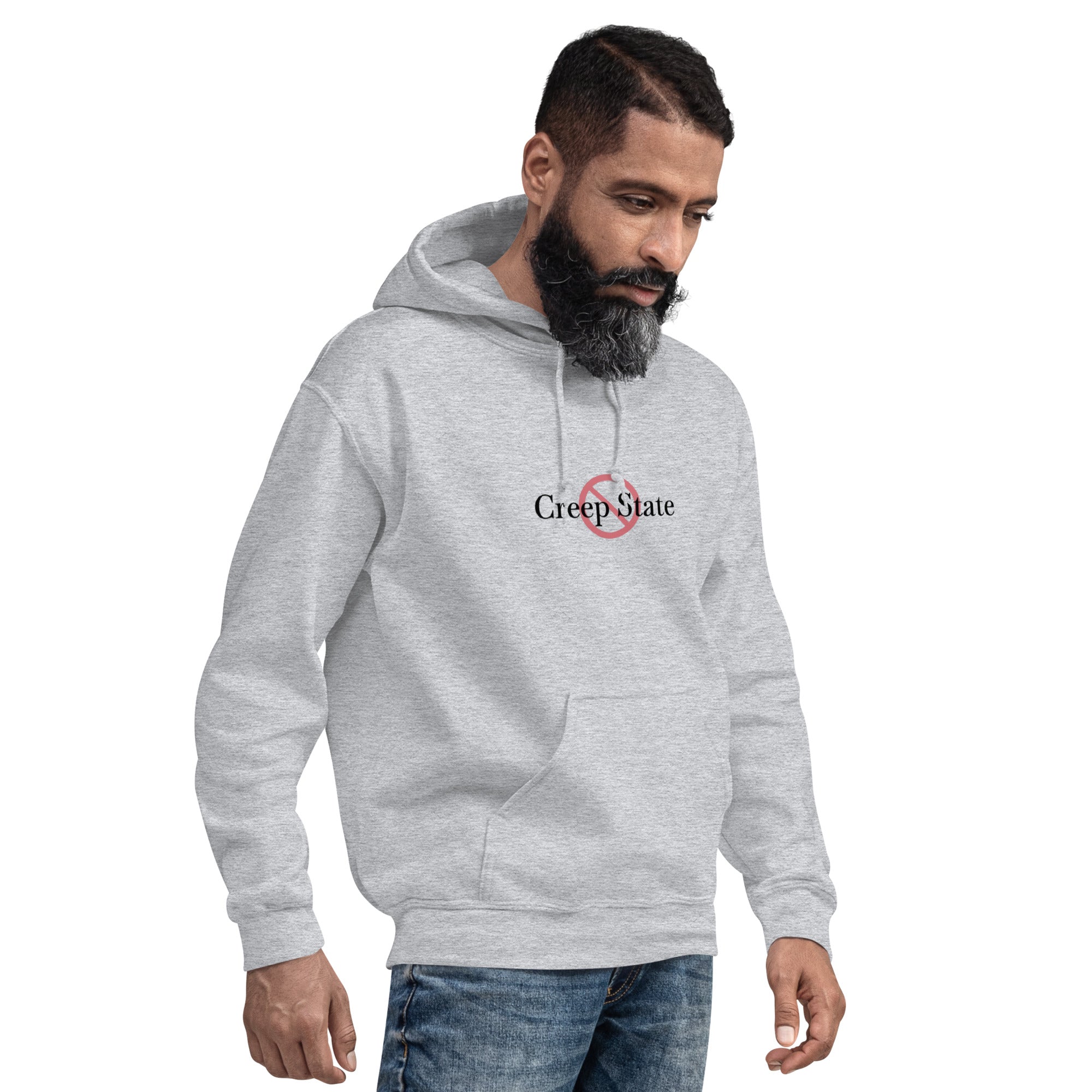 Creep State unisex hoodie with printed logo – multiple colors – DETOUR.STORE