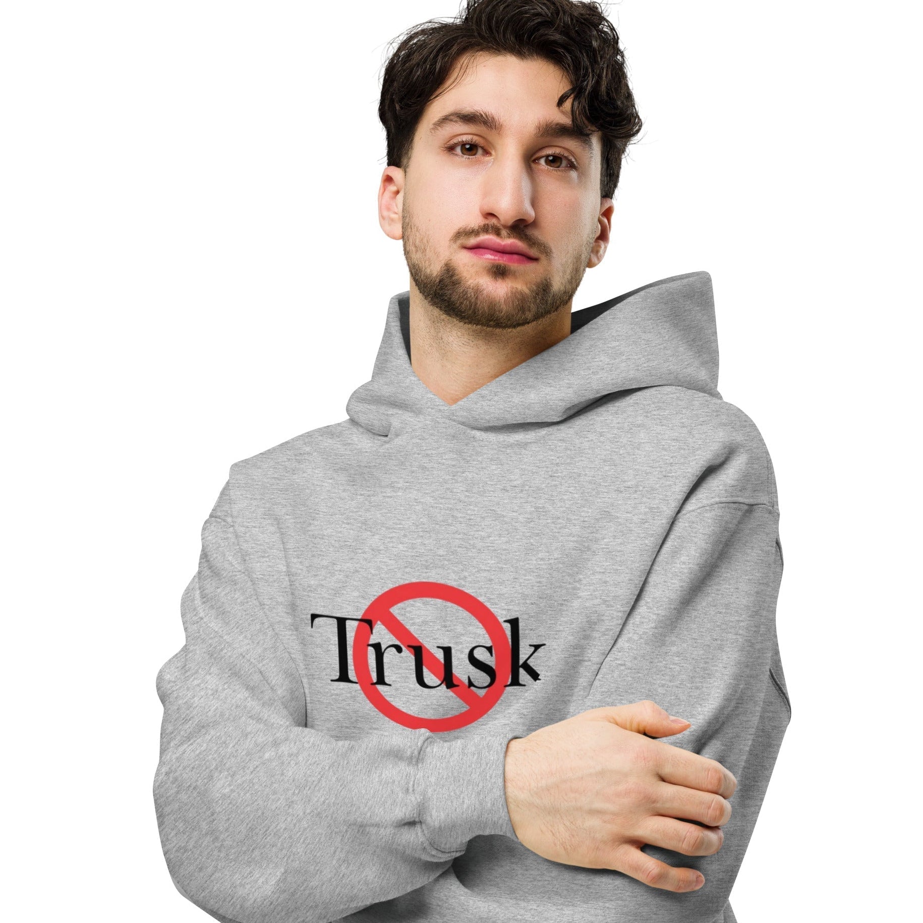 Trusk unisex oversized hoodie with printed logo – multiple colors – DETOUR.STORE