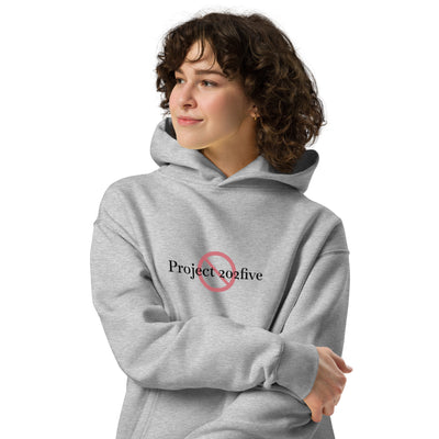 Project 2025 unisex oversized hoodie with printed logo – multiple colors – DETOUR.STORE