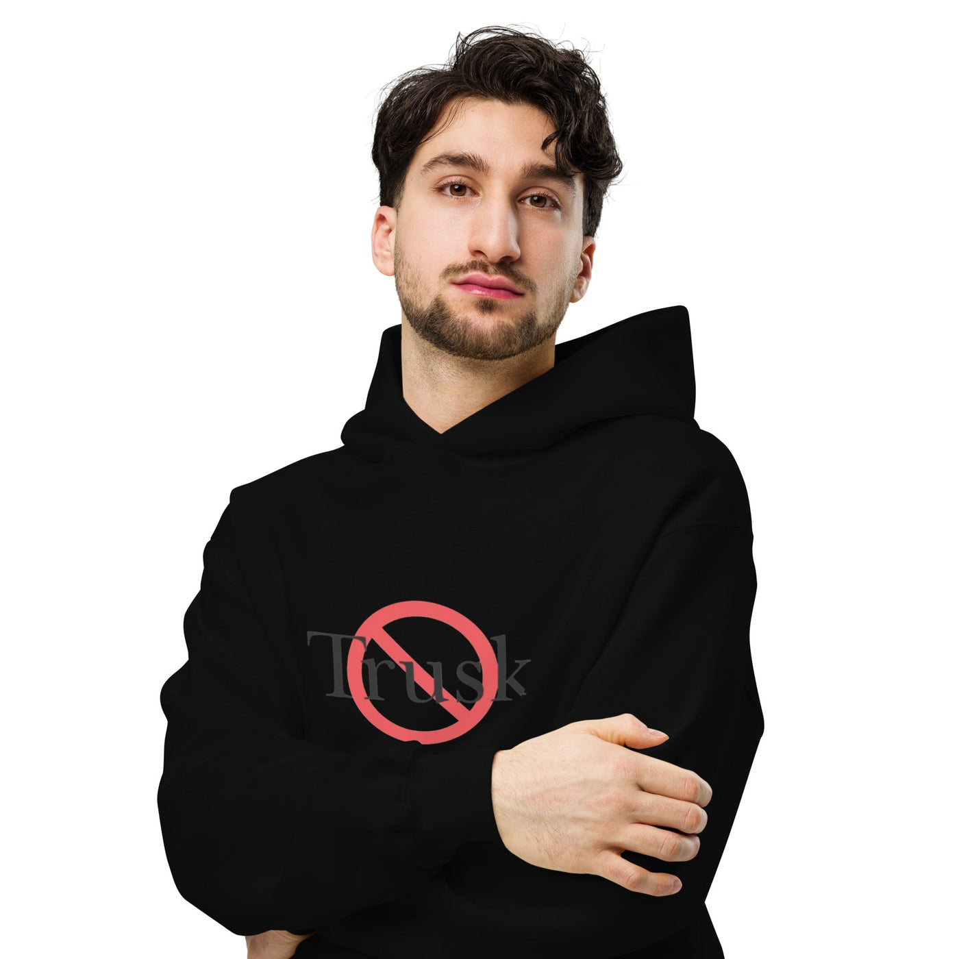 Trusk unisex oversized hoodie with printed logo – multiple colors – DETOUR.STORE