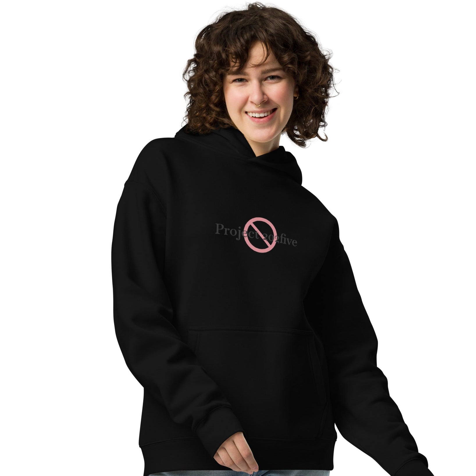 Project 2025 unisex oversized hoodie with printed logo – multiple colors – DETOUR.STORE