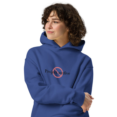 Project 2025 unisex oversized hoodie with printed logo – multiple colors – DETOUR.STORE
