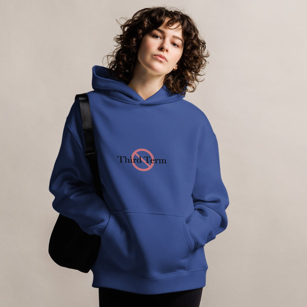 Third Term unisex oversized hoodie with printed logo – multiple colors – DETOUR.STORE