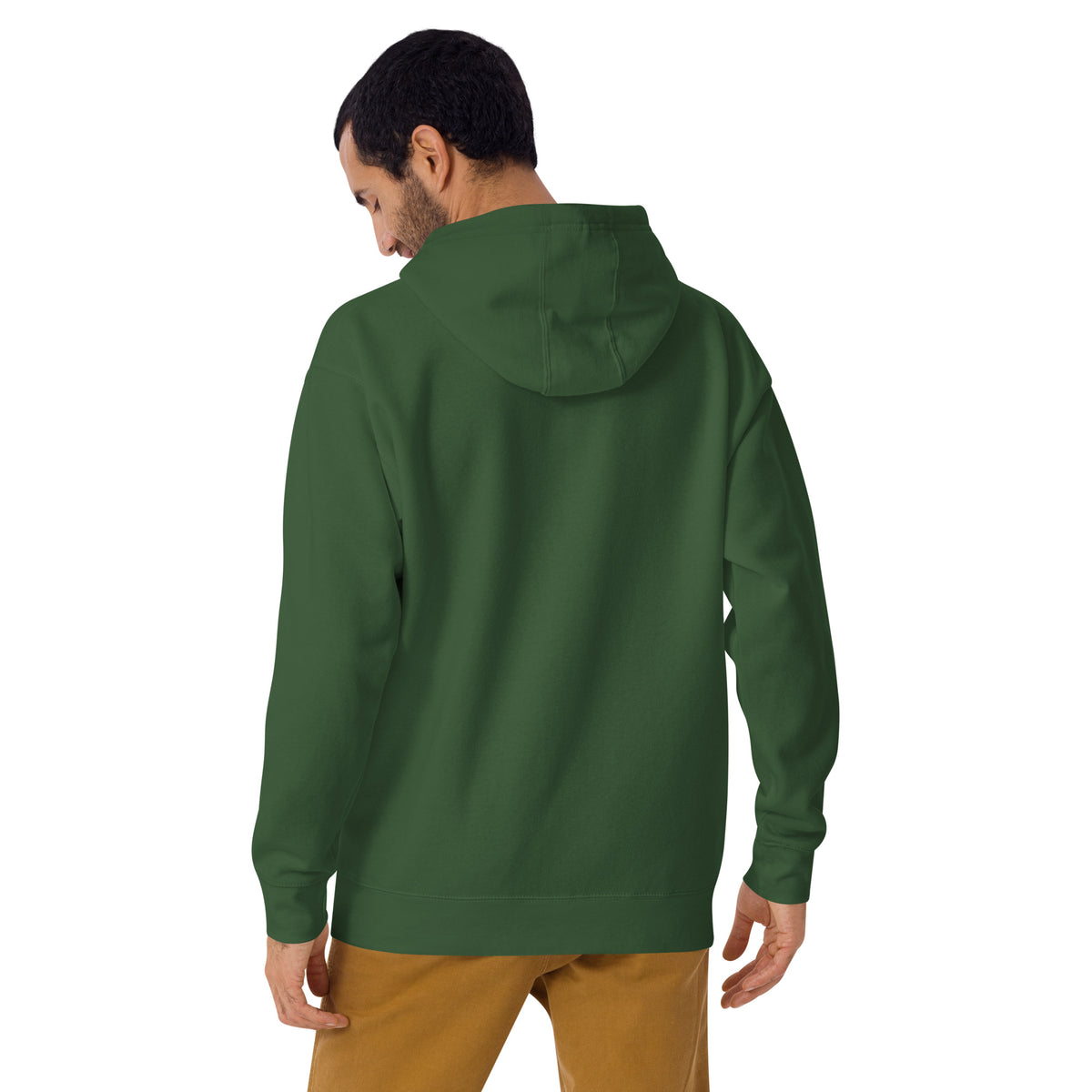 Male model wearing Creep State unisex hoodie with printed logo – multiple colors – DETOUR.STORE