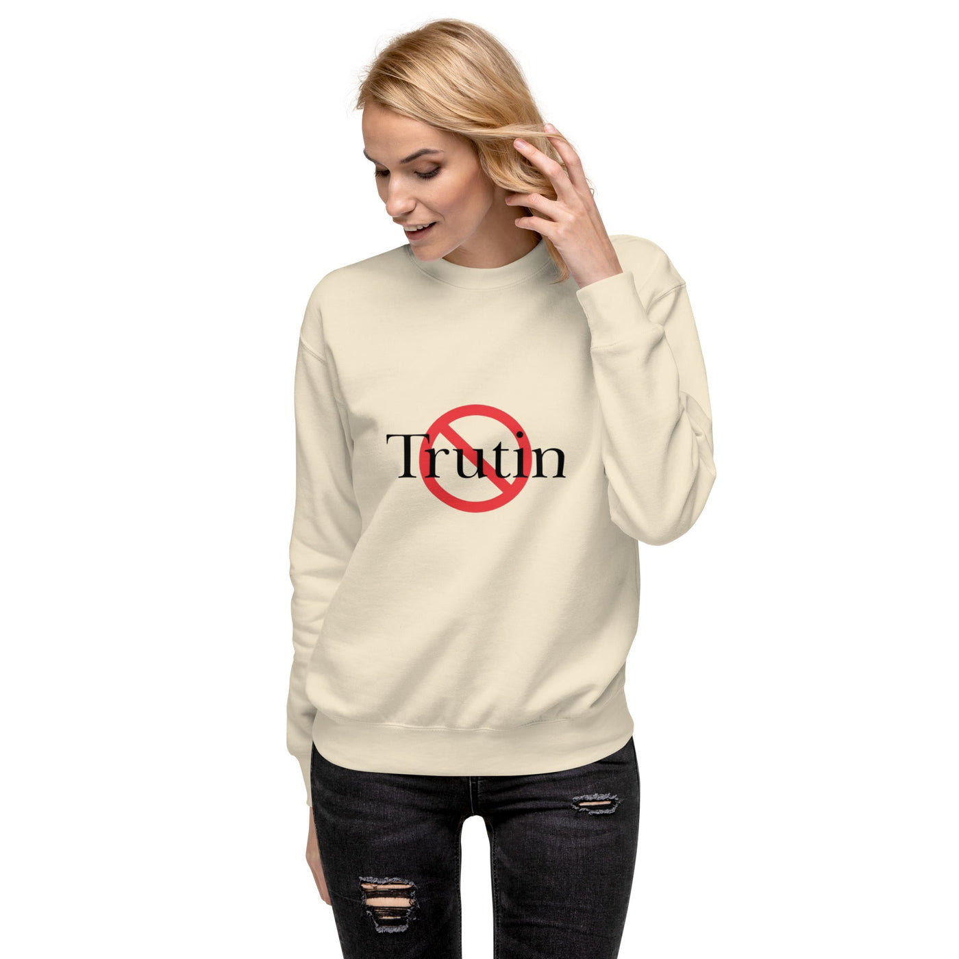 Trutin unisex premium sweatshirt with printed logo – multiple colors – DETOUR.STORE
