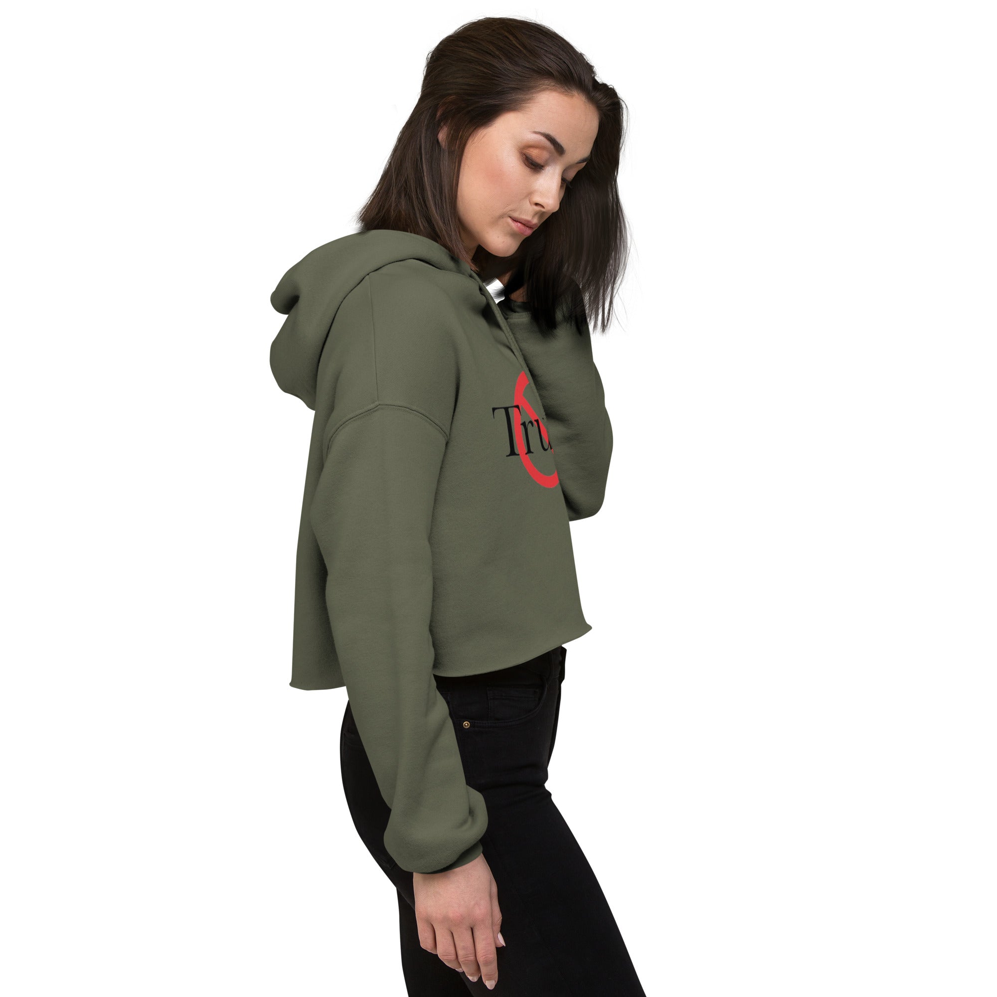 Trusk women’s cropped sweatshirt with printed logo – multiple colors – DETOUR.STORE