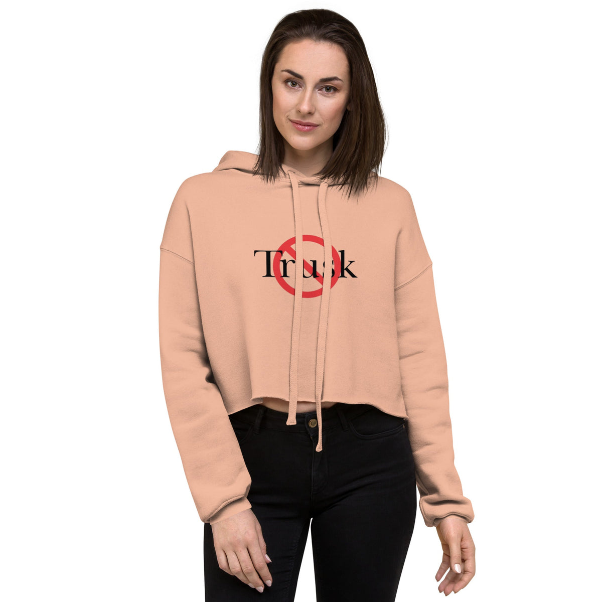Trusk women’s cropped sweatshirt with printed logo – multiple colors – DETOUR.STORE