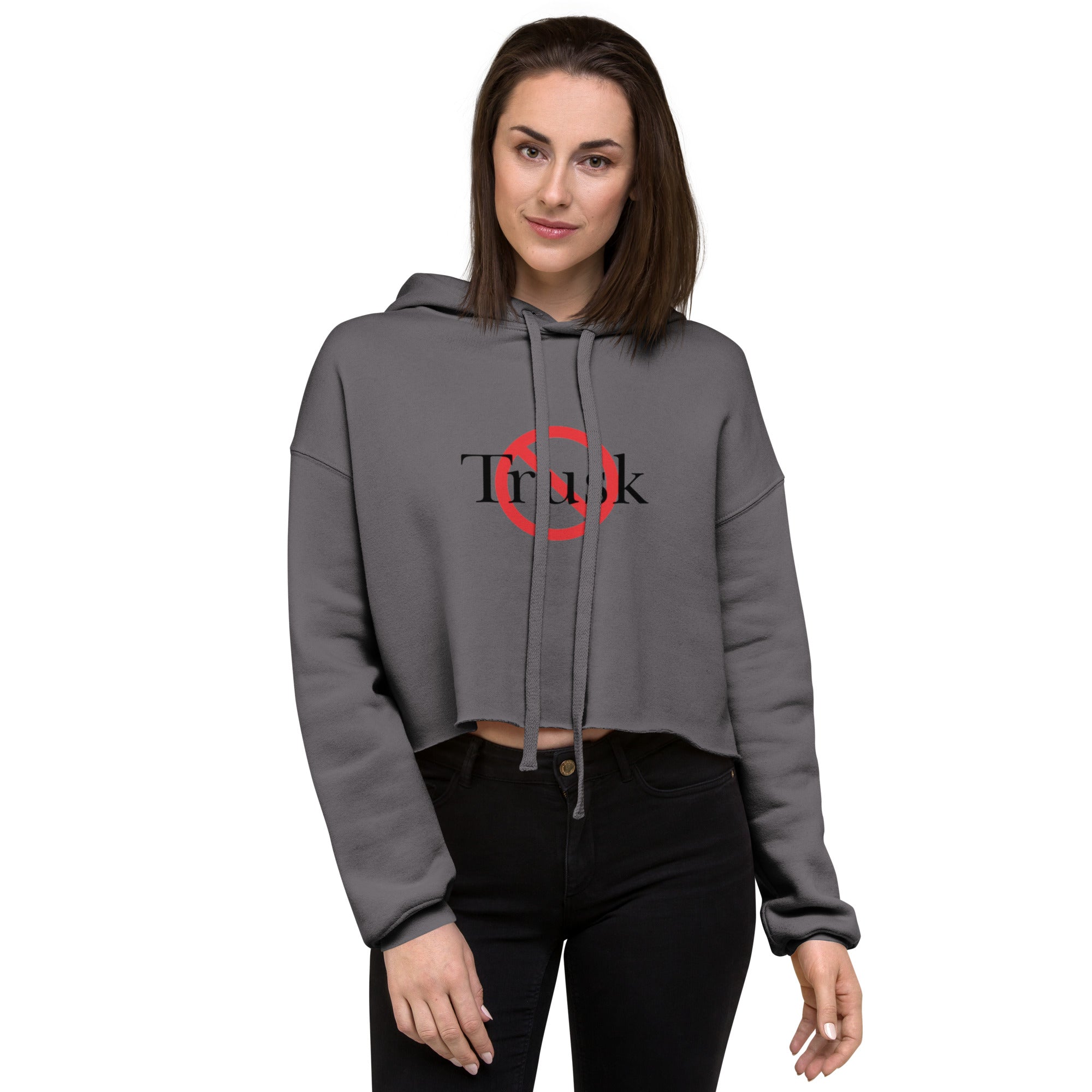 Trusk women’s cropped sweatshirt with printed logo – multiple colors – DETOUR.STORE